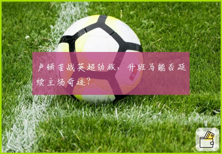 卢顿苦战英超劲旅，升班马能否延续主场奇迹？