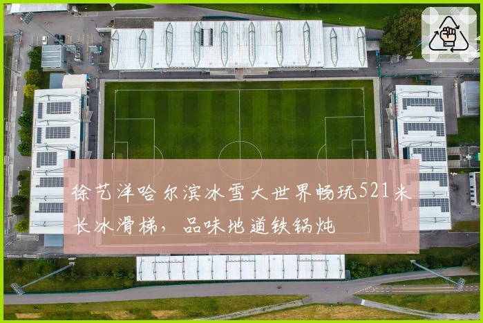 徐艺洋哈尔滨冰雪大世界畅玩521米长冰滑梯，品味地道铁锅炖